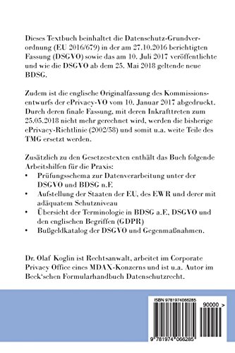 Neues Datenschutzrecht – DSGVO, BDSG, ePrivacy-VO: Textbuch mit den neuen europäischen und deutschen Datenschutznormen sowie Arbeitshilfen für die Praxis - 2