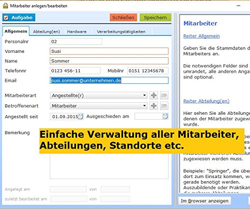 Datenschutzverwaltung – Die Software für den Datenschutz nach der DS-GVO (Kaufversion) - 5