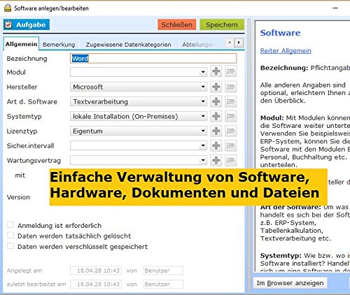 Datenschutzverwaltung – Die Software für den Datenschutz nach der DS-GVO (Kaufversion) - 6