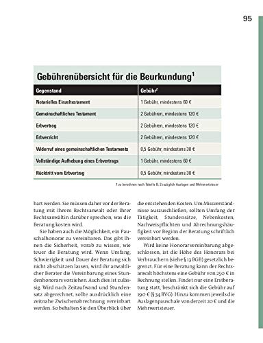 Vererben und Erben – Testament verfassen, Nachlass und Erbfall regeln – Neue Steuerregelung - Checklisten und Mustertestamente von Stiftung Warentest: Testament, Erbschaft und Schenkung - 11