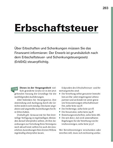 Vererben und Erben – Testament verfassen, Nachlass und Erbfall regeln – Neue Steuerregelung - Checklisten und Mustertestamente von Stiftung Warentest: Testament, Erbschaft und Schenkung - 18