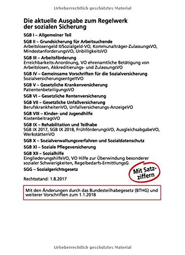 Das gesamte Sozialgesetzbuch SGB I bis SGB XII: Mit Durchführungsverordnungen, Wohngeldgesetz (WoGG) und Sozialgerichtsgesetz (SGG) - 2