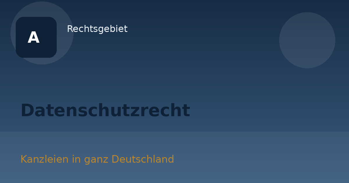 Datenschutzrecht