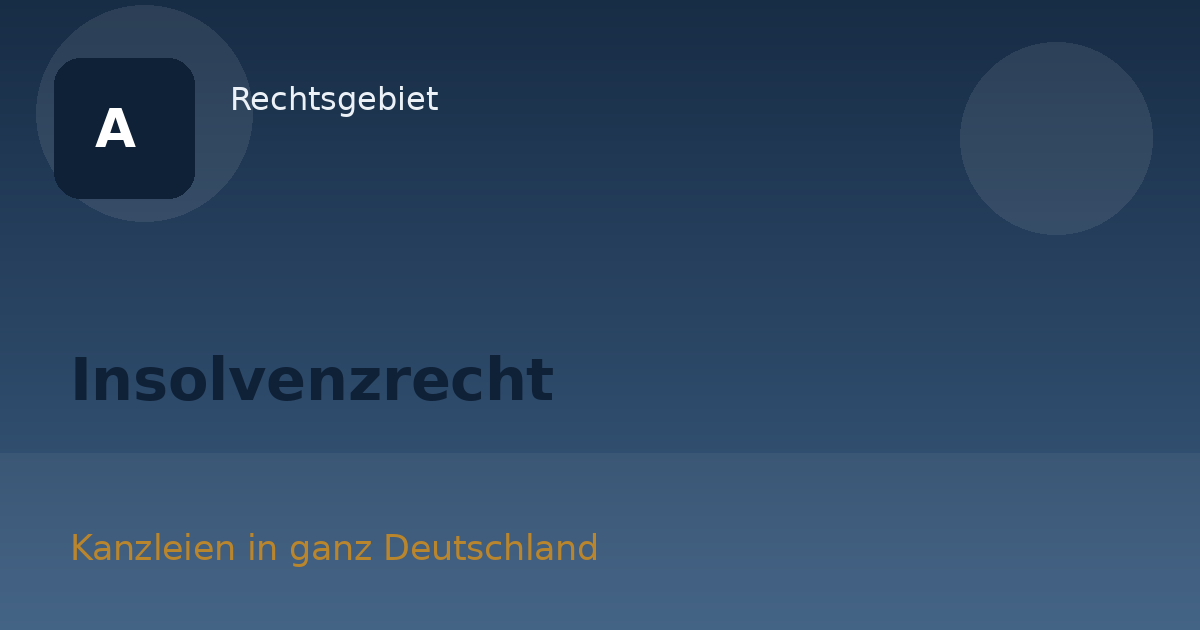 Insolvenzrecht