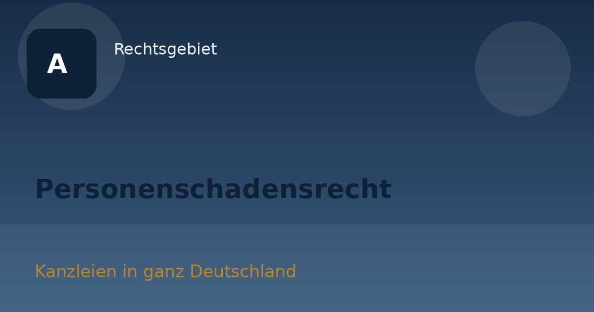 Personenschadensrecht