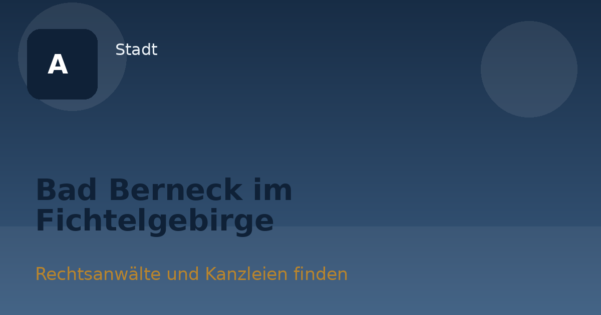 Bad Berneck im Fichtelgebirge