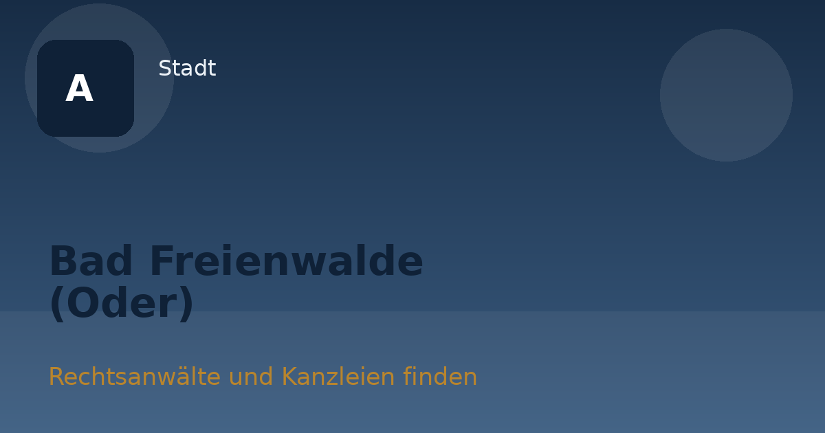 Bad Freienwalde (Oder)