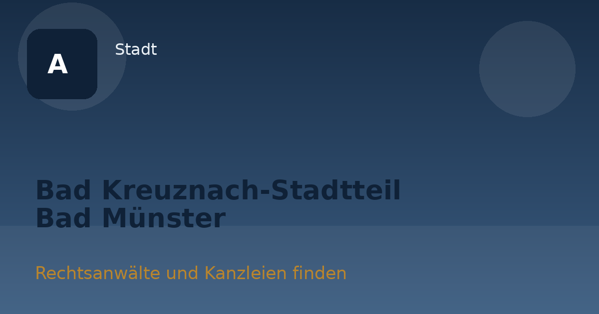 Bad Kreuznach-Stadtteil Bad Münster