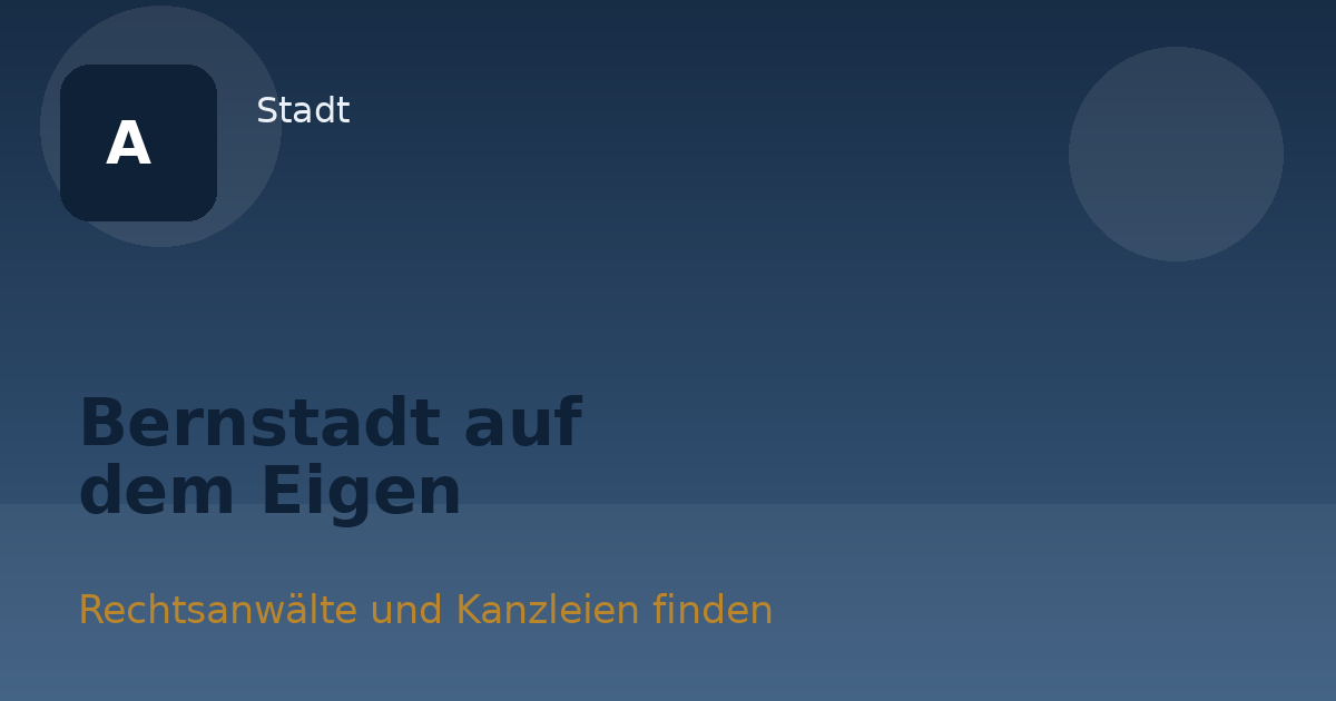 Bernstadt auf dem Eigen