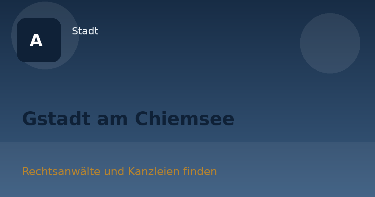 Gstadt am Chiemsee
