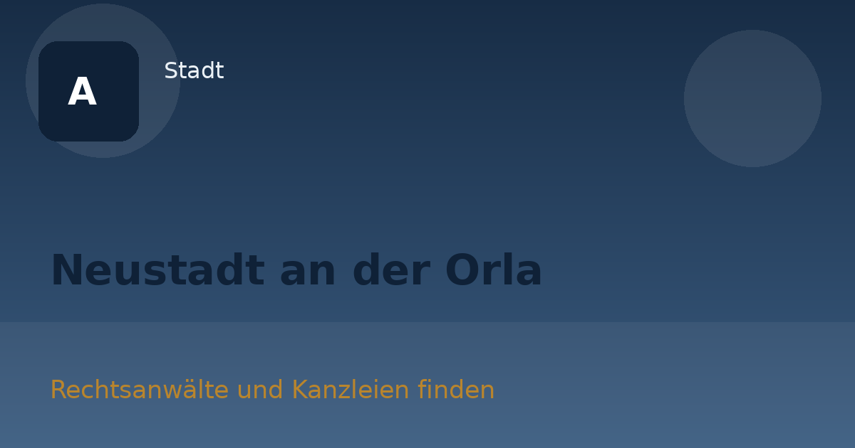 Neustadt an der Orla