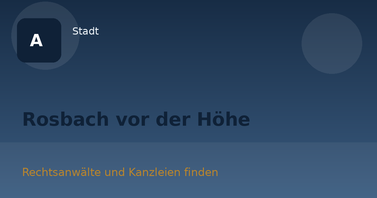 Rosbach vor der Höhe